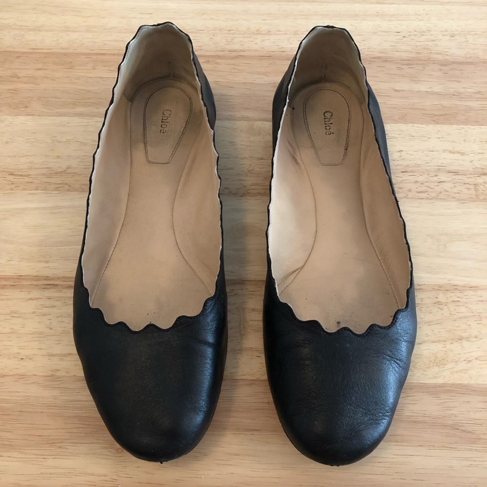 Chloe Lauren Scallop Flats